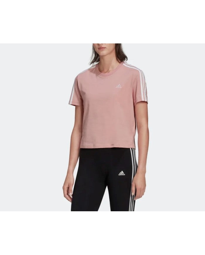 LOOSE 3-STRIPES CROPPED TEE